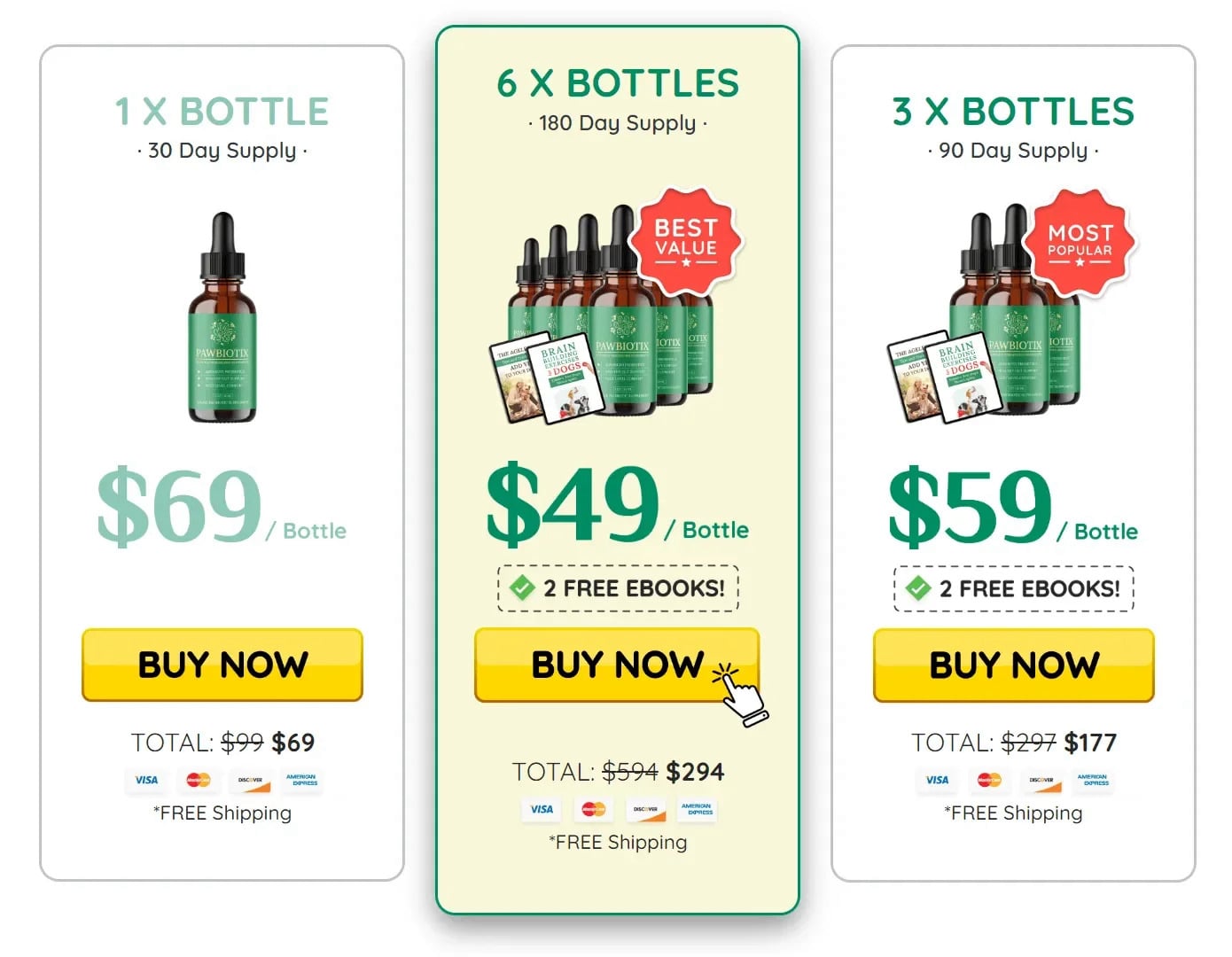 pawbiotix-pricing-table
